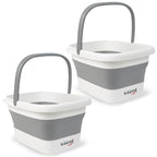 2 Pack Foldable Foot Bath Basin, Collapsible Foot Soak Tub, Foot Tub by BREENHILL