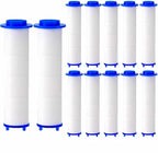 12Pcs 3.34×0.94 Inch Ion Shower Dropse Head Filter PP Cotton Replacement by Unknown