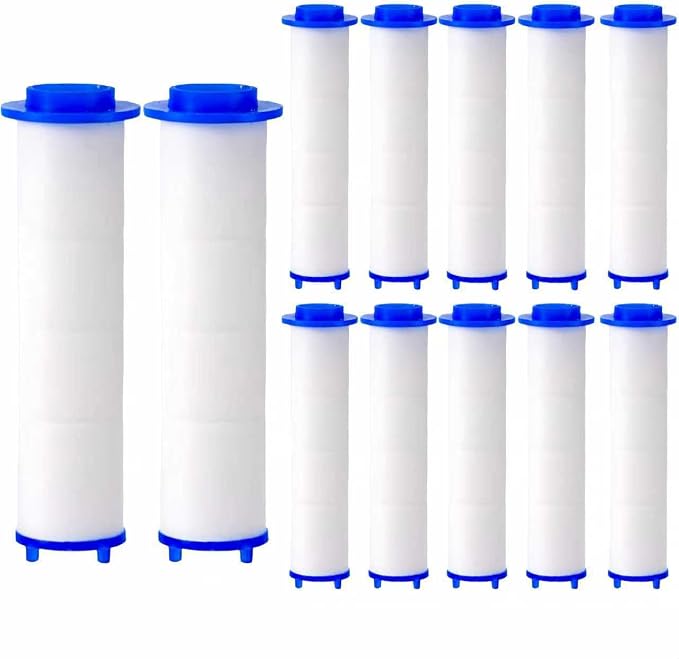12Pcs 3.34×0.94 Inch Ion Shower Dropse Head Filter PP Cotton Replacement by Unknown