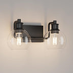 Tipace 2 Lights Industrial Bathroom Vanity Light Fixtures Over Mirror Black by Tipace