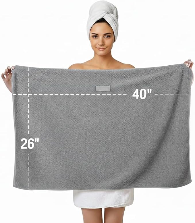 KEEPOZ Cotton Hair Towel Quick Dry Hair Towel Hair Drying Towels Suitable - Image 3