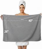 KEEPOZ Cotton Hair Towel Quick Dry Hair Towel Hair Drying Towels Suitable - Image 3