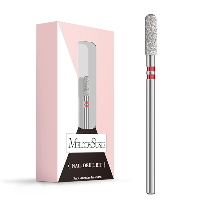 MelodySusie 3mm Rounded Top Barrel Cuticle Clean Nail Drill Bit 3/32'' by MelodySusie