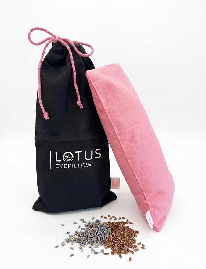 Lotus Weighted Lavender Eye Pillow – Pink Eye Mask by NolavaDesigns