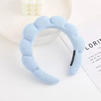 Spa Headband and Wristband Set for Women, Terry Cloth Sponge Headband for - Image 2