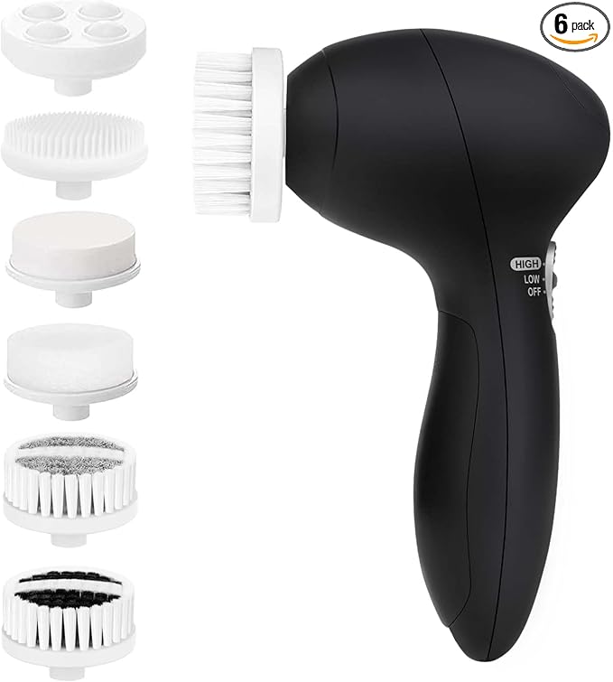 Facial Cleansing Brush Face Scrubber: CLSEVXY Electric Face Spin Cleanser by CLSEVXY