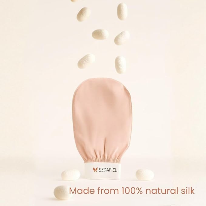 Turkish Silk Exfoliating Glove – Hammam Kese Mitt - Image 9