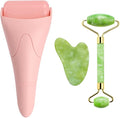 AECW 3-in-1 Natural Jade Roller and Gua Sha Set by AECW