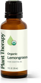 Plant Therapy Organic Lemongrass Essential Oil 30 mL, 100% Pure, USDA Certified by PlantTherapy