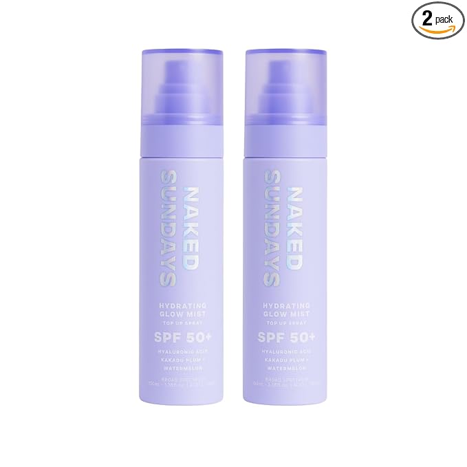 Naked Sundays SPF 50 Hydrating Glow Face Mist by NakedSundays