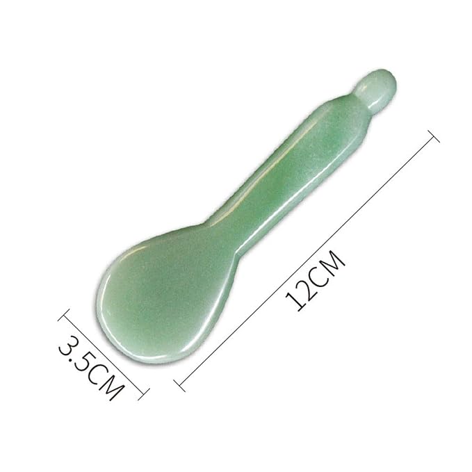 Jade Gua Sha Massage Tools Facial Tool Natural Green Gua Sha Anti Aging Facial - Image 7