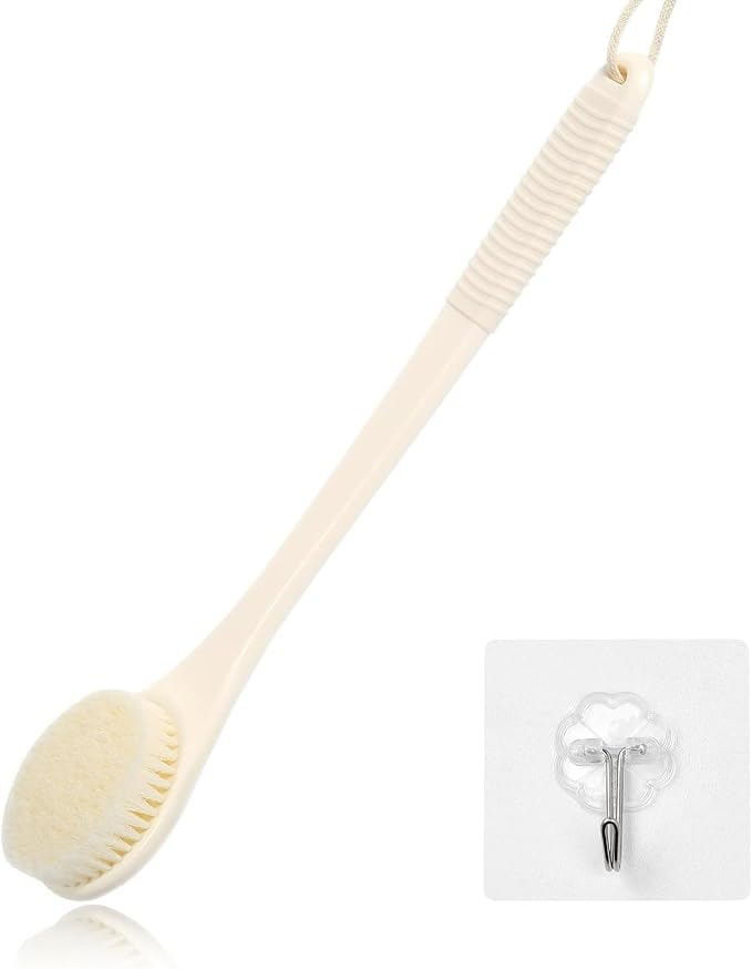 17-Inch Back Scrubber for Shower, Anti-Slip Exfoliating Body Brush for Bath by ROLIZOE