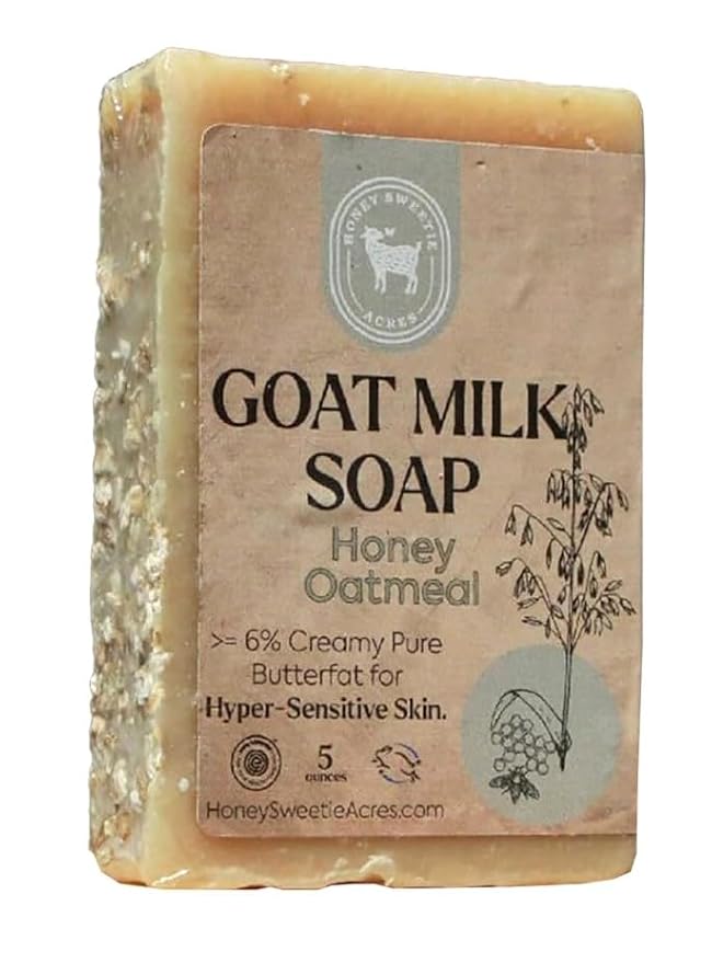 Honey Sweetie Acres Honey Oatmeal Goat Milk Soap by HoneySweetieAcres