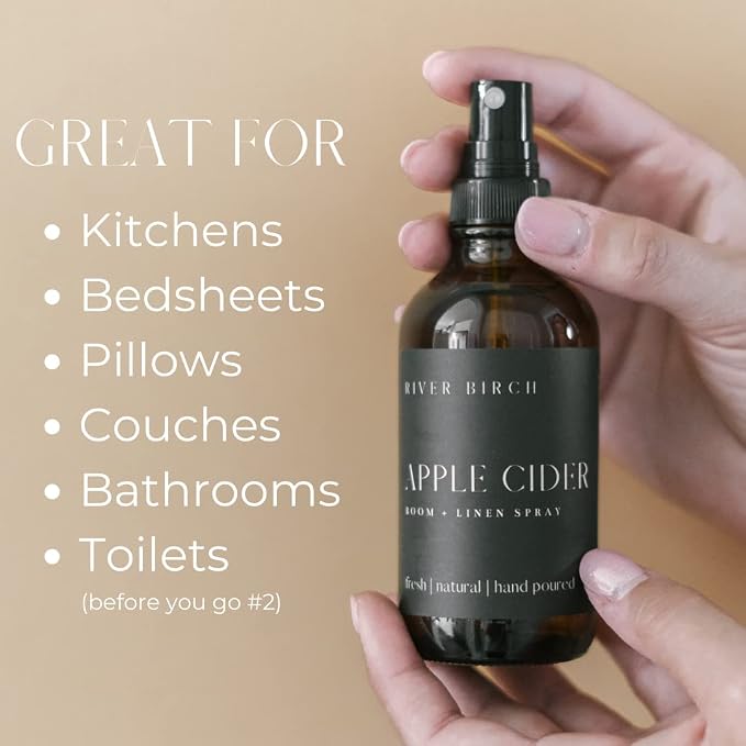 River Birch Apple Cider Scented Linen and Room Spray | Home Fragrance | 4 oz - Image 2
