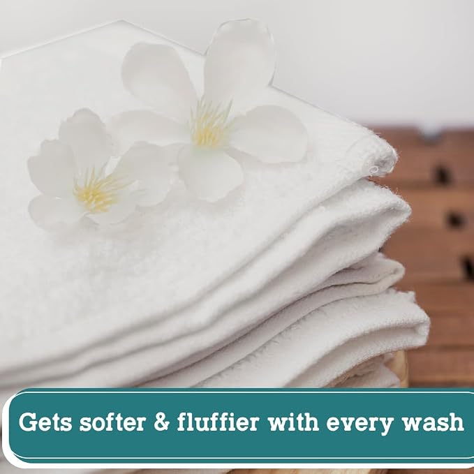 Pearl Linens Pack of 12 100% Cotton Bath Towels – 24x48 Quick-Dry, Lightweight - Image 7