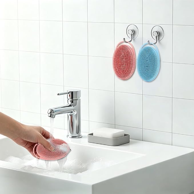 Silicone Body Scrubber 2 Pack Silicone Loofah Exfoliating Body Scrubber Soft - Image 5