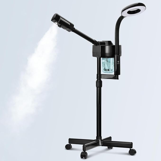 2 in 1 Facial Steamer Professional Ionic Face Steamer by FLOLXNB