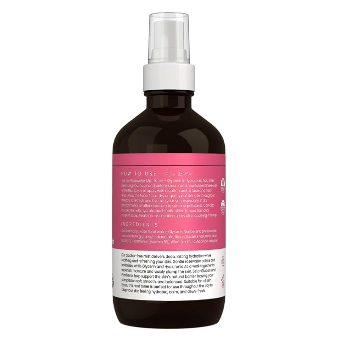 Rosewater and Glycerin Spray – Hydrating & Refreshing Rose Water Spray - Image 8