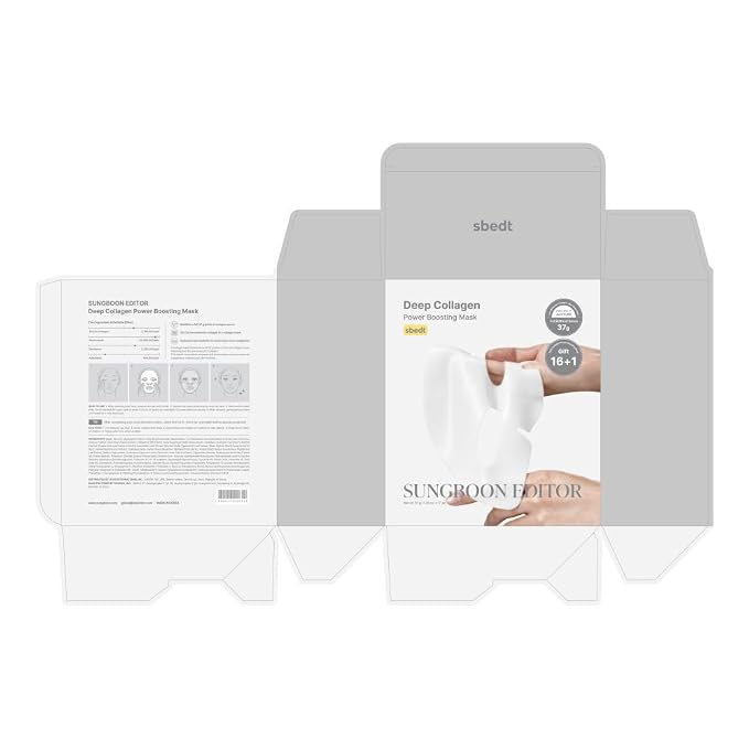 SUNGBOON EDITOR Deep Collagen Overnight mask 37gx17ea Real Collagen 2, 000PPB - Image 9