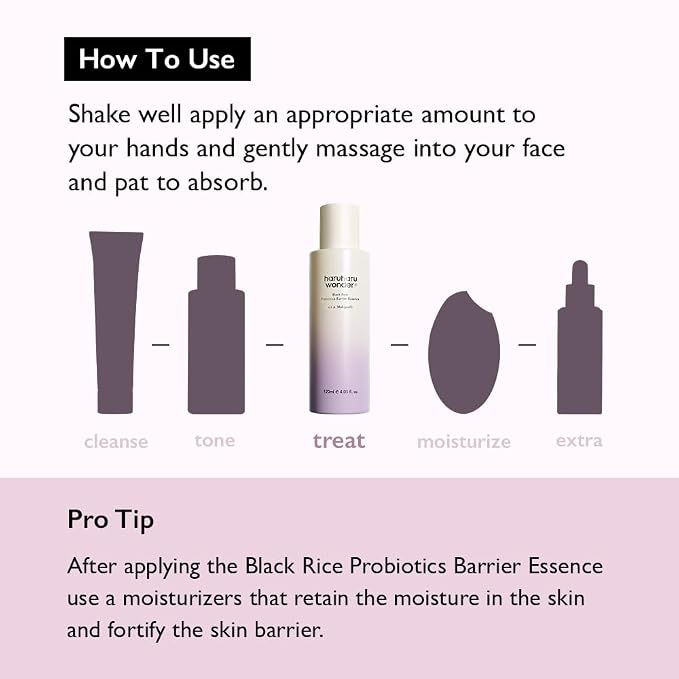 haruharu Wonder Black Rice Probiotics Barrier Essence 1 fl. oz, Travel Size - Image 9