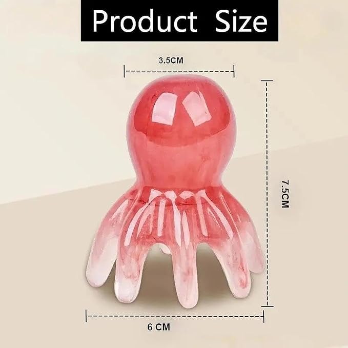 Octopus Head Massager, Manual Acupressure Tool to Soothe Headaches and Promote - Image 2