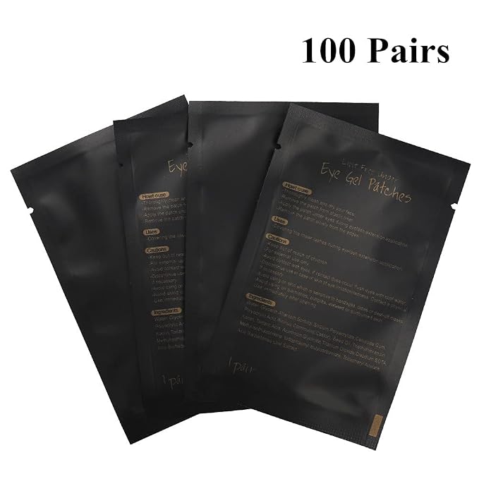 myaokue-up 100 Pairs Eye Gel Pads, Lint Free Under Eye Patches - Image 7