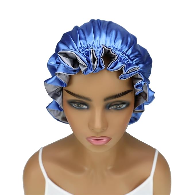 Adjustable Silk Satin Bonnet Hair Care Caps - Image 4