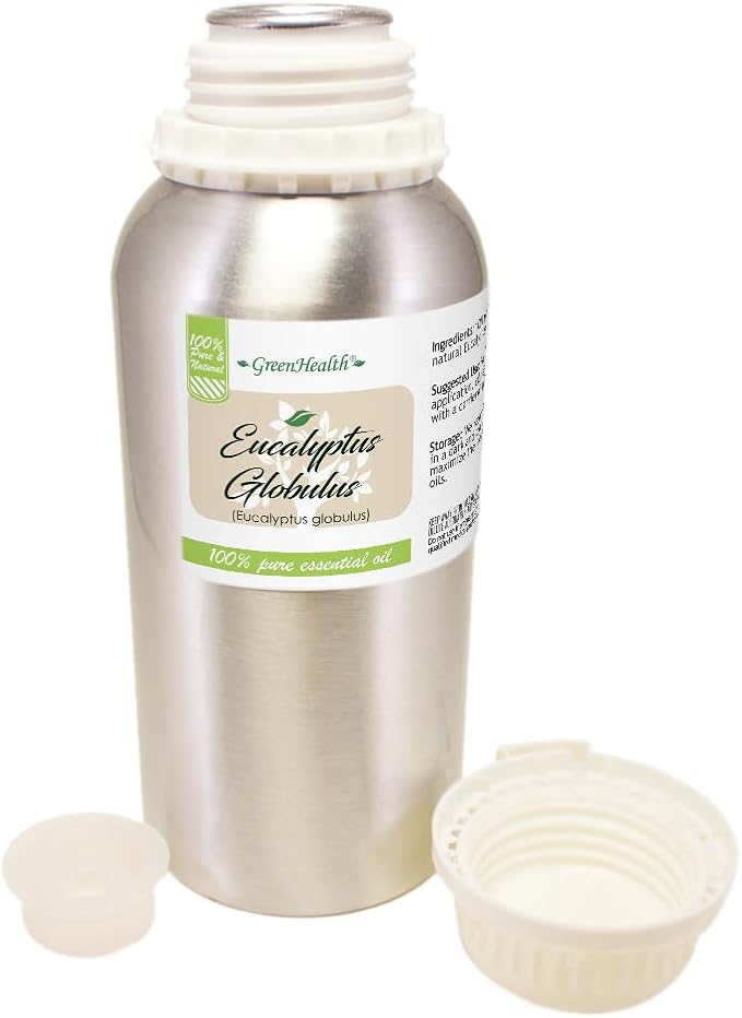 GreenHealth - Eucalyptus Globulus Essential Oil – 16 fl oz Aluminum Bottle - Image 2