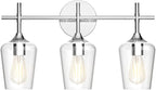 Ralbay Vintage 3 Light Vanity Light Fixture Industrial Chrome Bathroom Light by RalbayLighting