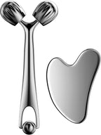 DANGSHAN Gua Sha Facial Tools & Face Roller Set, Face Massager, Lymphatic by DANGSHAN
