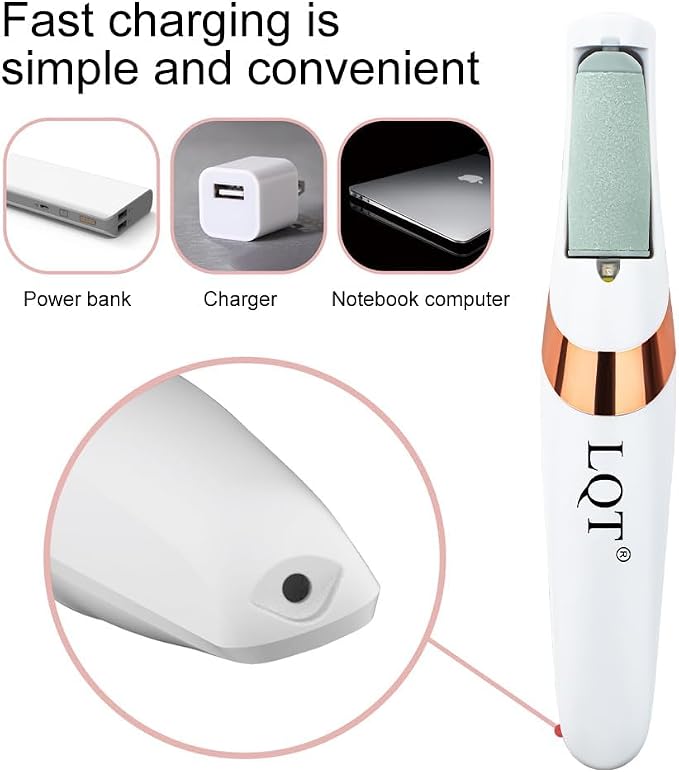 LQT® Electric Foot File – Rechargeable Callus Remover - Image 2