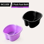 Extra-Large Foot Bath Soak Tub 2-Pack – Durable Massage Basins - Image 2