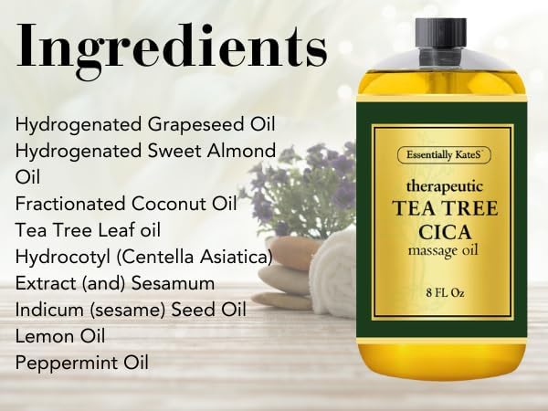 Essentially KateS Tea Tree Oil CICA Massage Oil 8 Fl Oz - Image 2