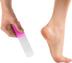 SIUSIO 2Pcs Pink Glass Foot File Pedicure Rasp Dead Skin Remover Calluses Corn - Image 2