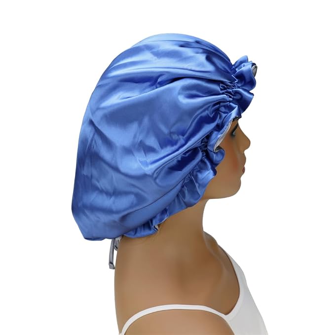 Adjustable Silk Satin Bonnet Hair Care Caps - Image 8