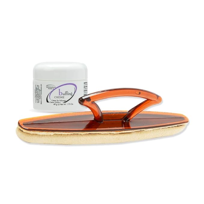 Chamois Buffer and Buffing Cream | Buff and Shine Dull Nails While Softening by Winning+Nails