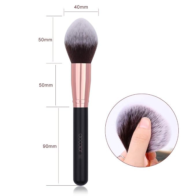 Docolor Pointed Powder Brush Professional Face Makeup Powder Make Up Brushes - Image 6