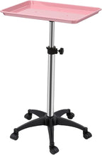 Salon Rolling Tray, Height Adjustable Tattoo Tray Rolling Cart, Storage Utility by Roixeeds