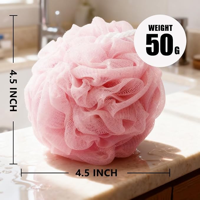Shower Loofah Sponge for Men Women Loofah Exfoliating Body Scrubber 4 Color - Image 2