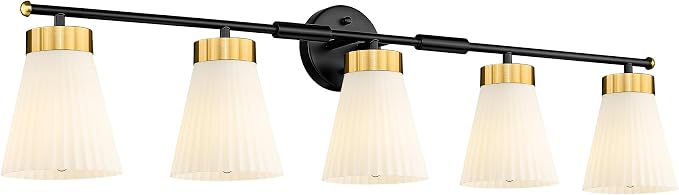 Bathroom Wall Sconces, HWH 5-Light Wall Mount Lighting Fixtures by HWHINVESTMENT