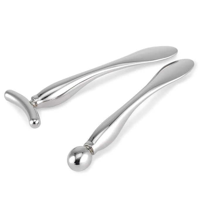 LISAPACK 2PCS Metal Eye Cream Applicator Wand Stick, Massager Tool by Lisapack