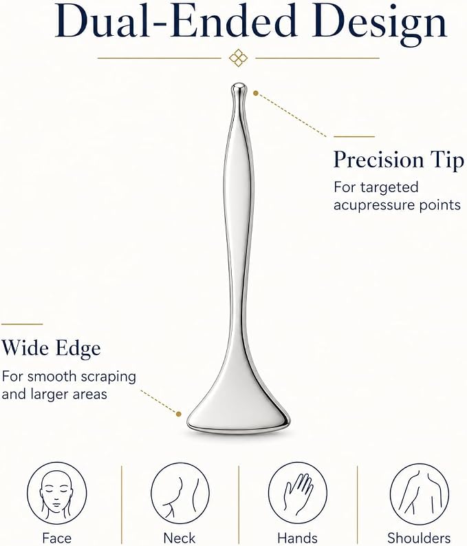 2-in-1 Acupressure Massage Pen, Dual-Ended Stainless Steel Acupuncture Pen & - Image 4