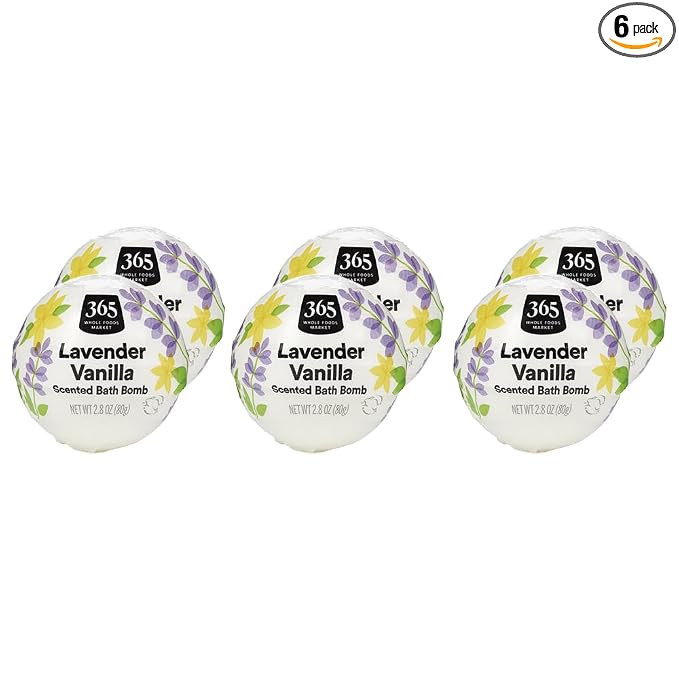 365 by Whole Foods Market, Fizzing Bath Bomb, Lavender Vanilla, 2.8 oz by WholeFoodsMarket