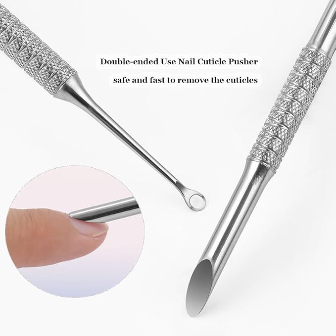 Cuticle Pusher with 2 Ends, Pre-treatment Cuticle Pusher Cuticle Remover with - Image 4