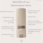 VOLO Hero Hair Towel – Ultra Soft Nanoweave™ Microfiber, Super Absorbent Quick - Image 3