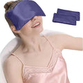 Flexseed Eye Pillow, Hot or Cold Weighted Satin Eye Mask, Microwaveable Moist by SereLune