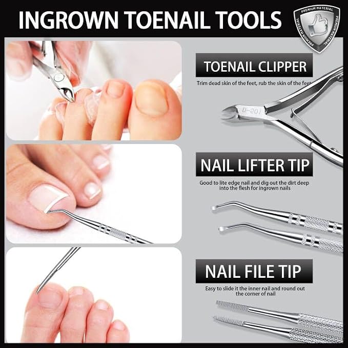 Teenitor Ingrown Toenail Tool, Pedicure Tools - Image 3