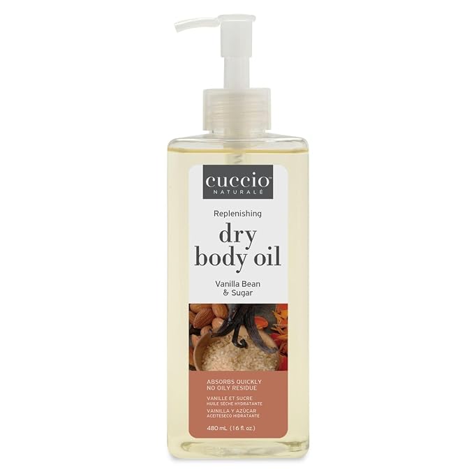 Cuccio Naturale Hydrating Dry Body Oil – Vanilla Bean & Sugar, Fast‑Absorbing by Cuccio