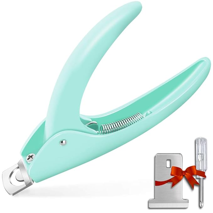 Green Adjustable Artificial Acrylic Fake Nail False Nail Tip Clipper Cutter by GA%26EN