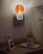 Night Lights Auto Sensor Burnt Orange Yellow Night Light Gradient Color Stripe - Image 5